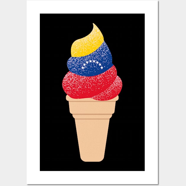 Venezuelan Flag Ice Cream Wall Art by sqwear